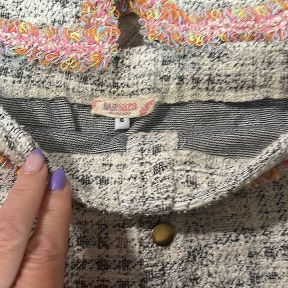 BabySara girls tweed jacket and skirt set jacket size 6x and skirt size 6. - Picture 3 of 3
